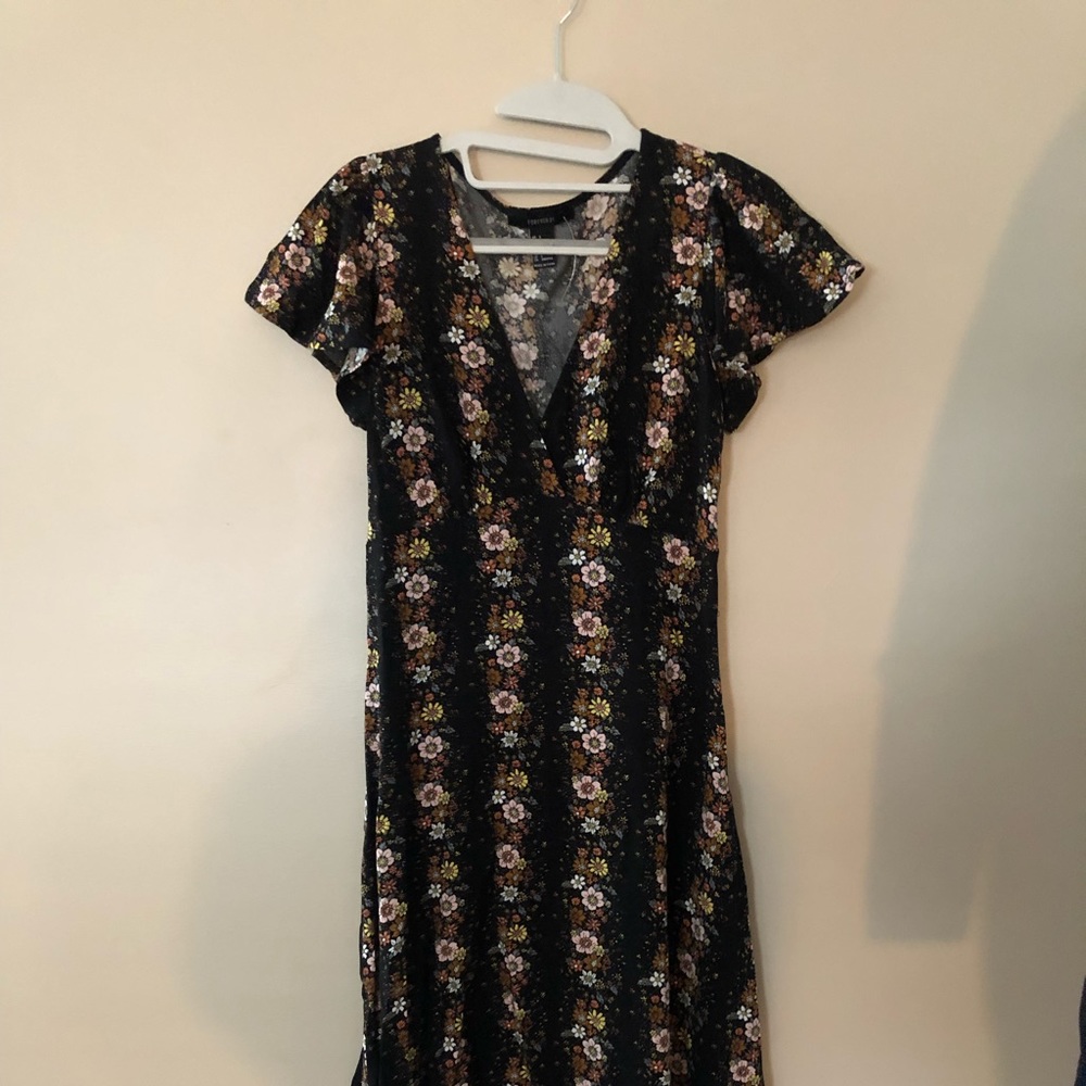 70’s style floral maxi dress